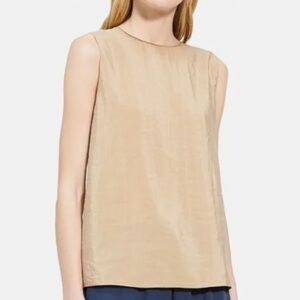 NWT Theory Silk Continuous Shell in Ginger Size L
